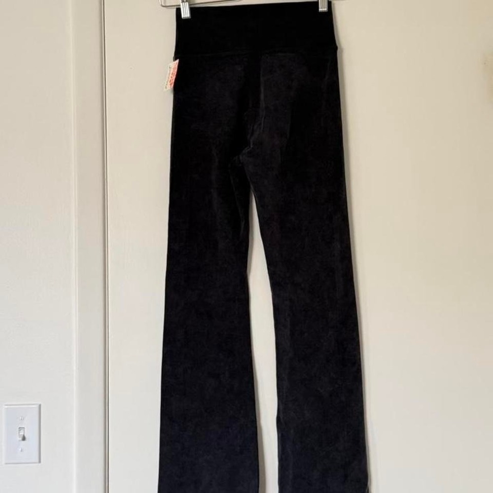 Free People Movement Ribbed Flare Leggings Washed Black XS/S New With Tags - Picture 7 of 8
